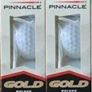 Pinnacle Gold (2) 3 Pack Sleeves (6 EA. Balls) New Older Stock, Random Logo Run